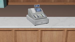 3D cash register model