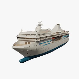 Passenger Cruise Ship 3D model