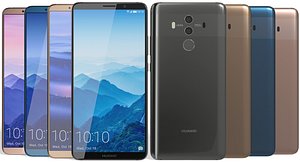 3D realistic huawei mate 10 model