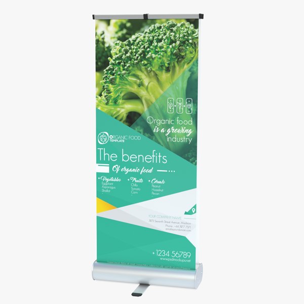 3D double-sided roller banner