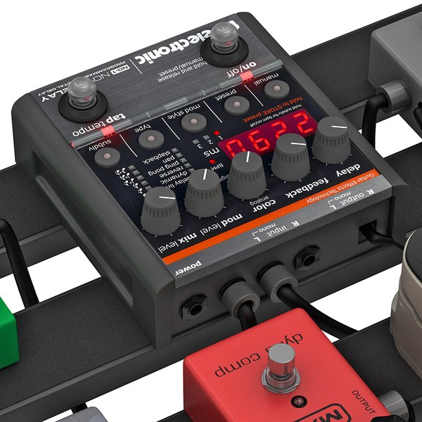 ギターペダルボード3Dモデル TurboSquid 771408