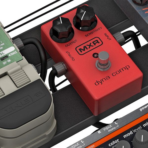 ギターペダルボード3Dモデル TurboSquid 771408