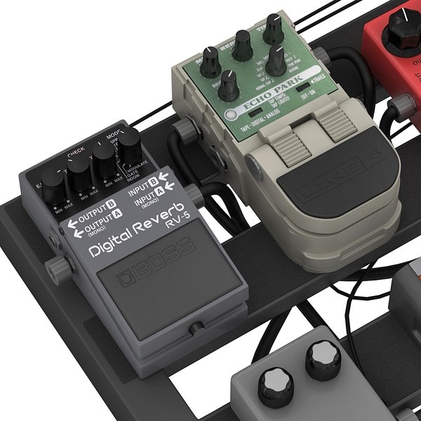 ギターペダルボード3Dモデル TurboSquid 771408