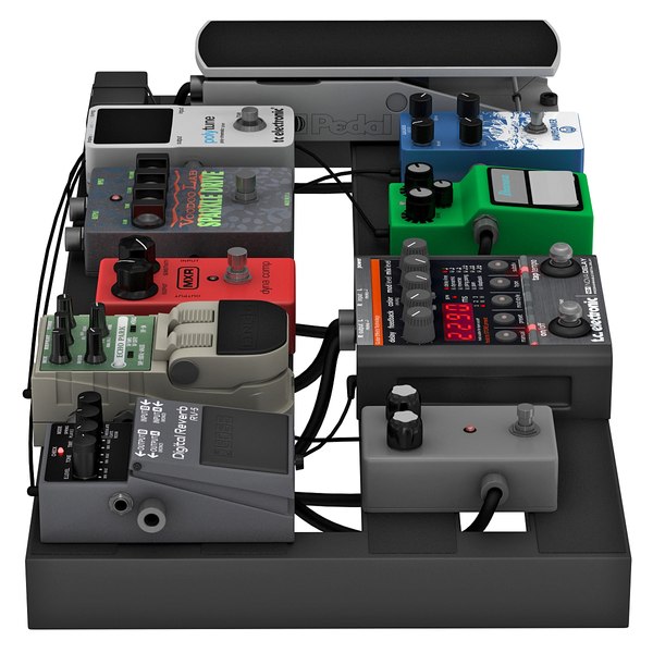 ギターペダルボード3Dモデル TurboSquid 771408