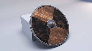 3d shield viking model