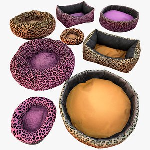 Bed for Animals Dog Cat Rodent Hamster Sofa Pet Pack 3D model