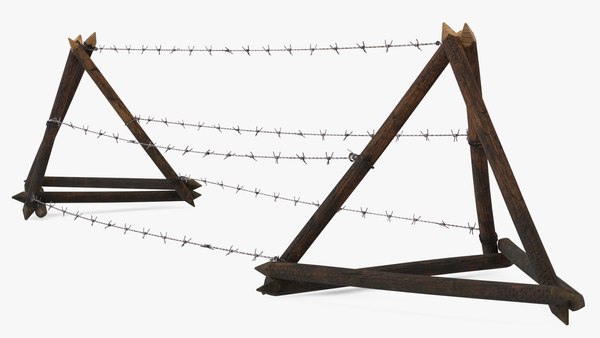 3D barbed wire obstacle model - TurboSquid 1713191