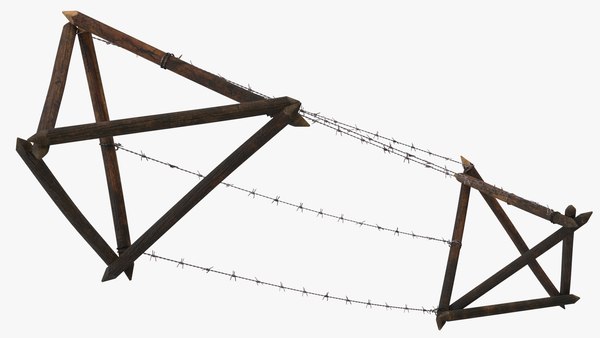 3D barbed wire obstacle model - TurboSquid 1713191