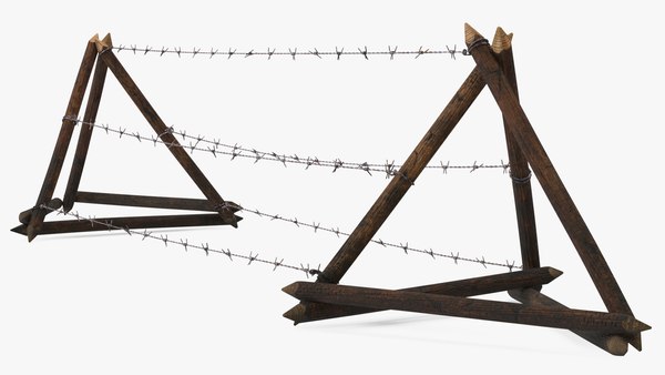 3D barbed wire obstacle model - TurboSquid 1713191