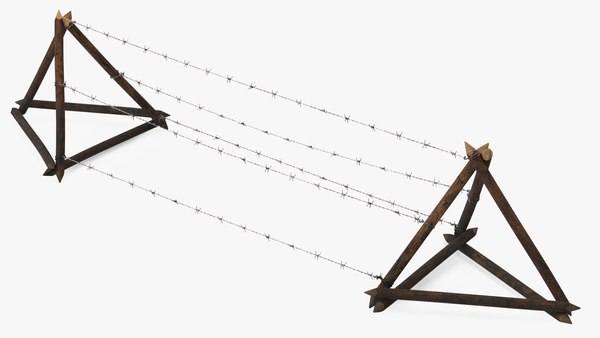 3d Barbed Wire Obstacle Model - Turbosquid 1713191