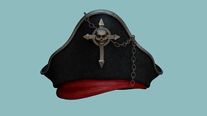 Gothic Pirate Hat - Fantasy Character Costume PBR