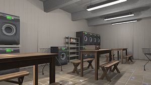 vr laundry - interior 3D
