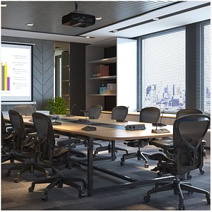 Detailed Meeting Room Interior