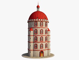 3D model Fantasy Dome Tower