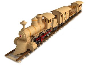 Wooden train model shop