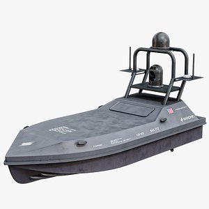 3D Cutlass Saronic - Unmanned Robotic Autonomous Surface Vessel PBR model