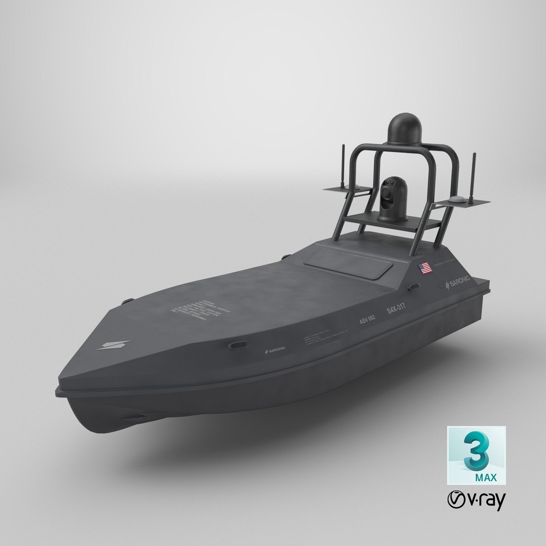 3D Cutlass Saronic - Unmanned Robotic Autonomous Surface Vessel PBR model https://p.turbosquid.com/ts-thumb/sE/vdcM9R/Ws/stemcell_max_vray_render/png/1769722172/1920x1080/fit_q87/1e0536344e79ede0ec031bddc2c7798a9c21cf26/stemcell_max_vray_render.jpg