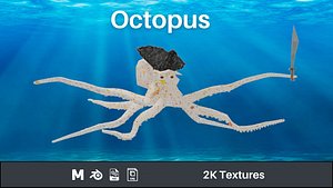 Octopus Free low-poly 3D model