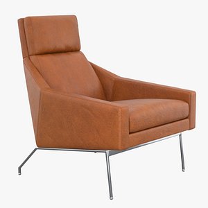 3D Austin Leather Armchair
