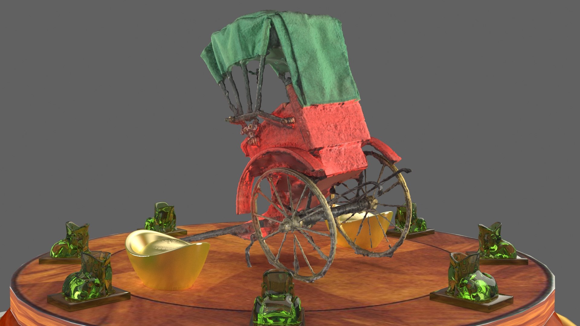 Chinese Rickshaw 3D Model - TurboSquid 1854420
