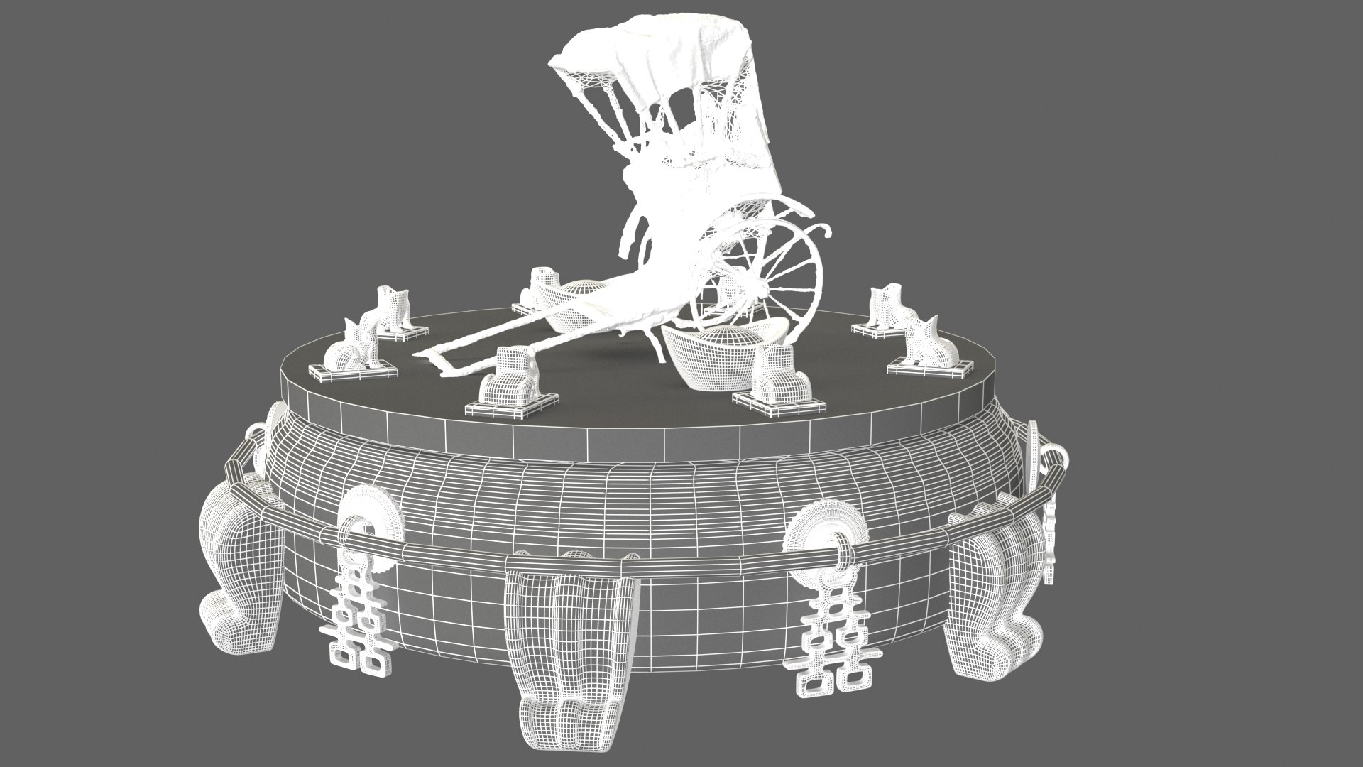 Chinese Rickshaw 3D Model - TurboSquid 1854420