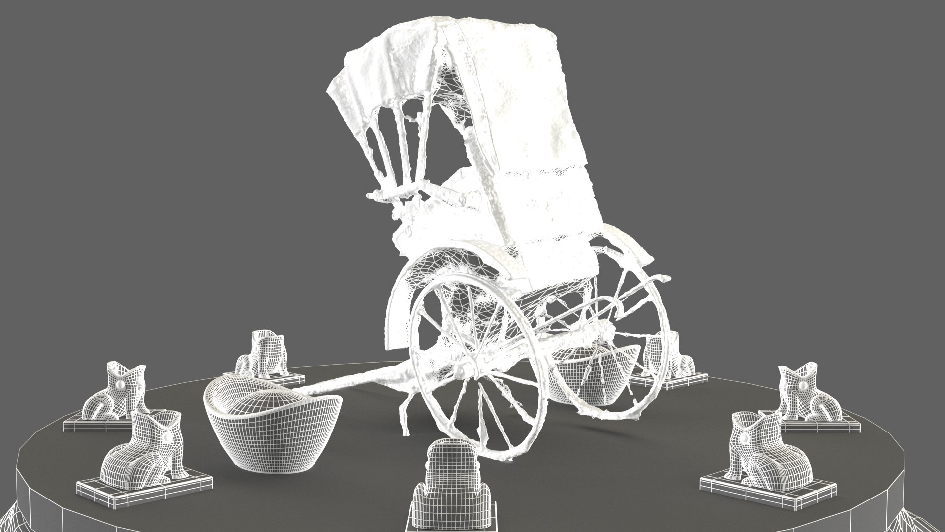 Chinese Rickshaw 3D Model - TurboSquid 1854420