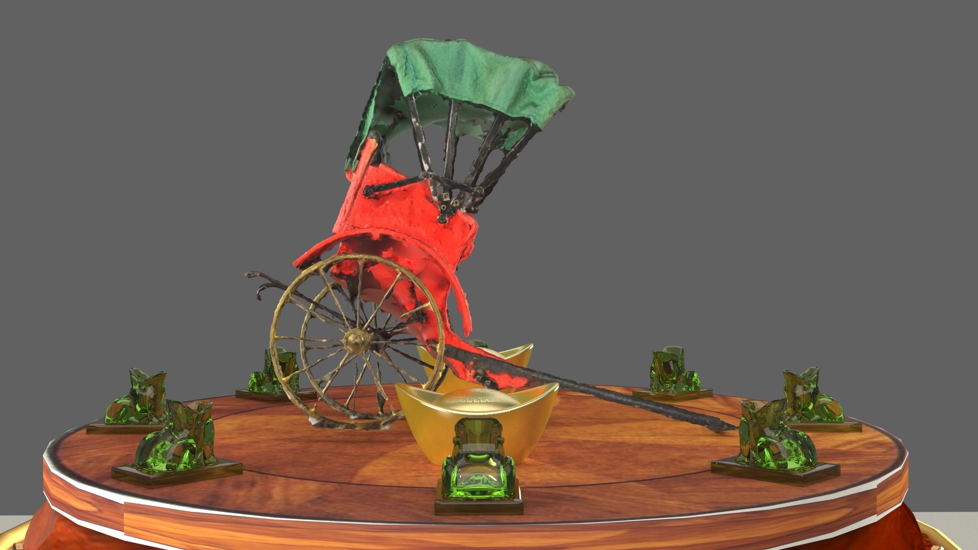 Chinese Rickshaw 3D Model - TurboSquid 1854420