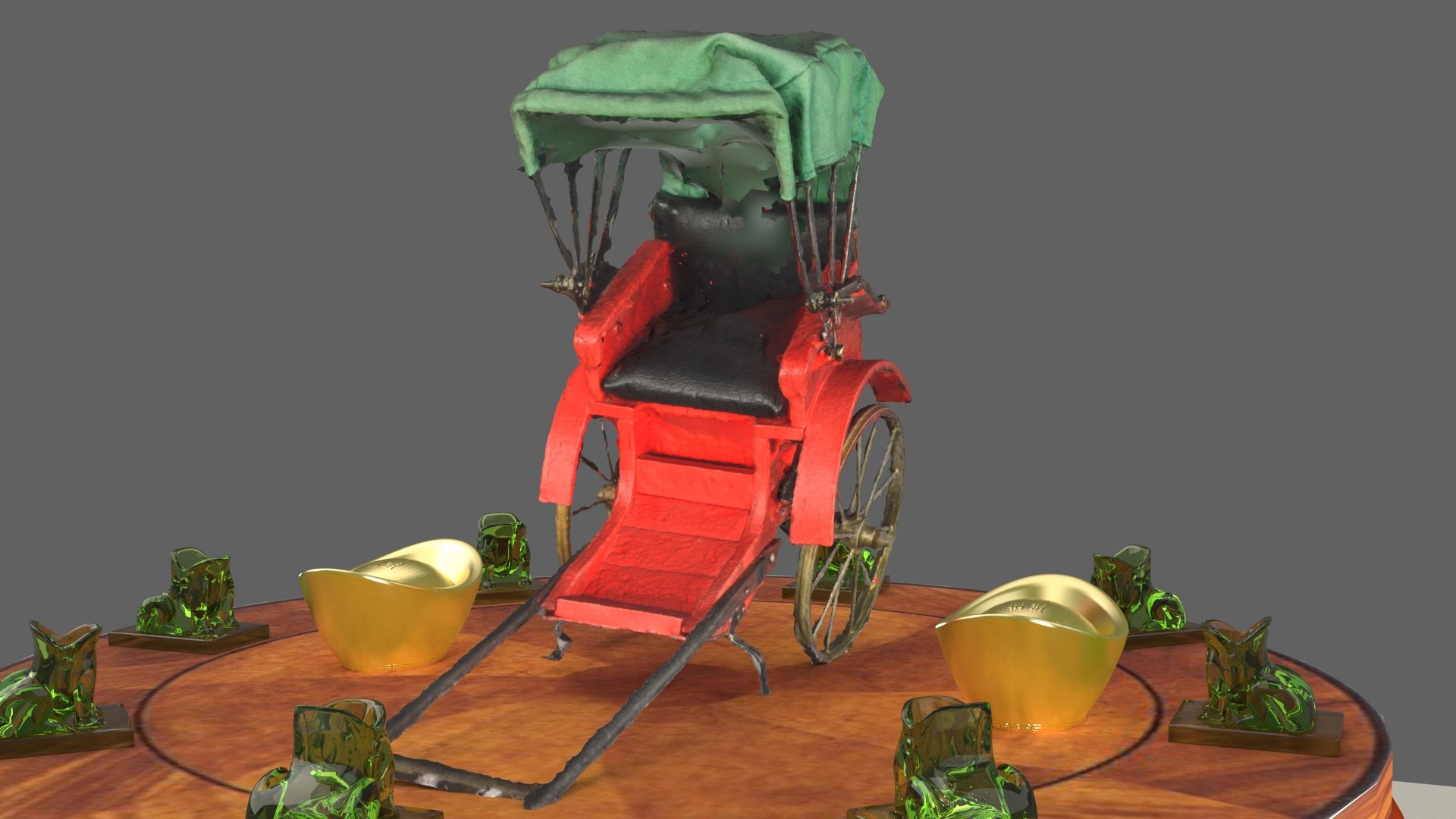 Chinese Rickshaw 3D Model - TurboSquid 1854420