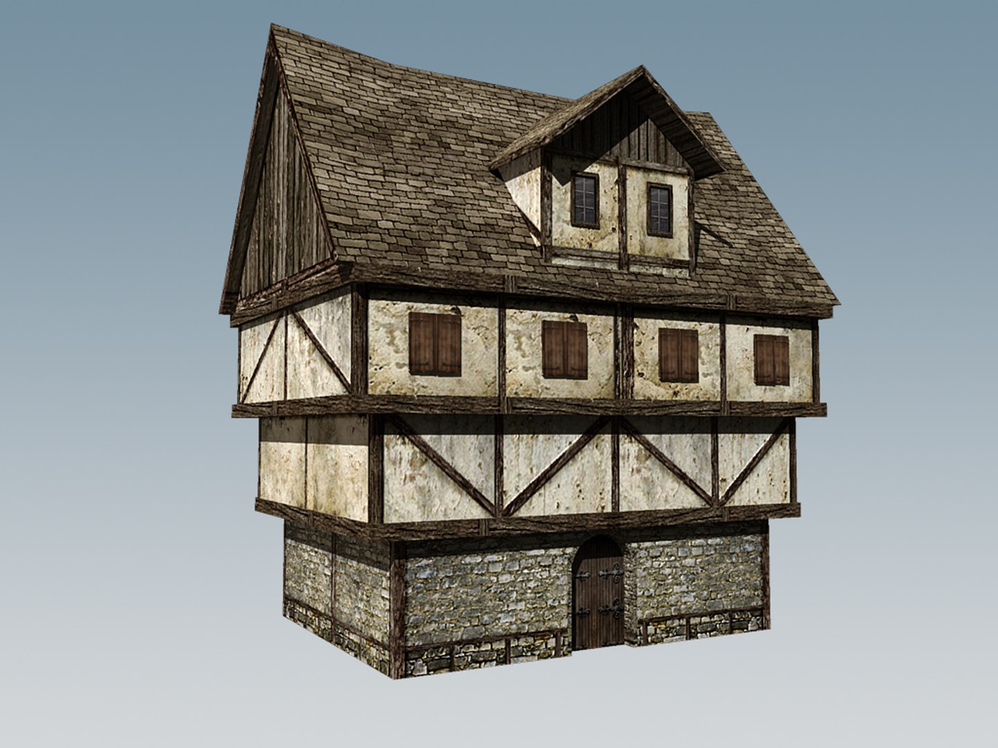 3d Model Medieval House