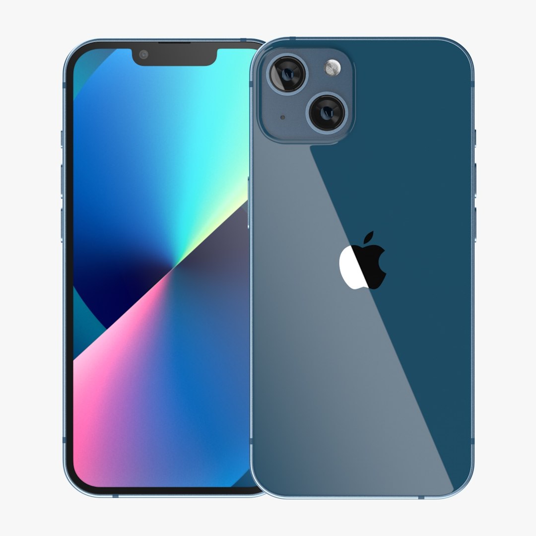 Apple IPhone 13 Blue 3D Model - TurboSquid 1739884
