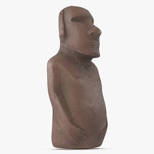 easter island statue moai 3D model
