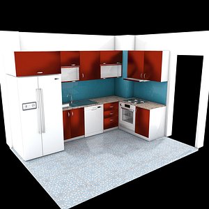 Modern Kitchen 3D