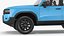 Toyota Land Cruiser 2024 couleur bleue gréée pour Cinema 4D