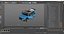 Toyota Land Cruiser 2024 couleur bleue gréée pour Cinema 4D