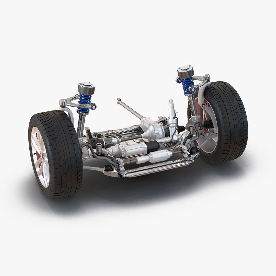 SUV Front Suspension 3D model preview