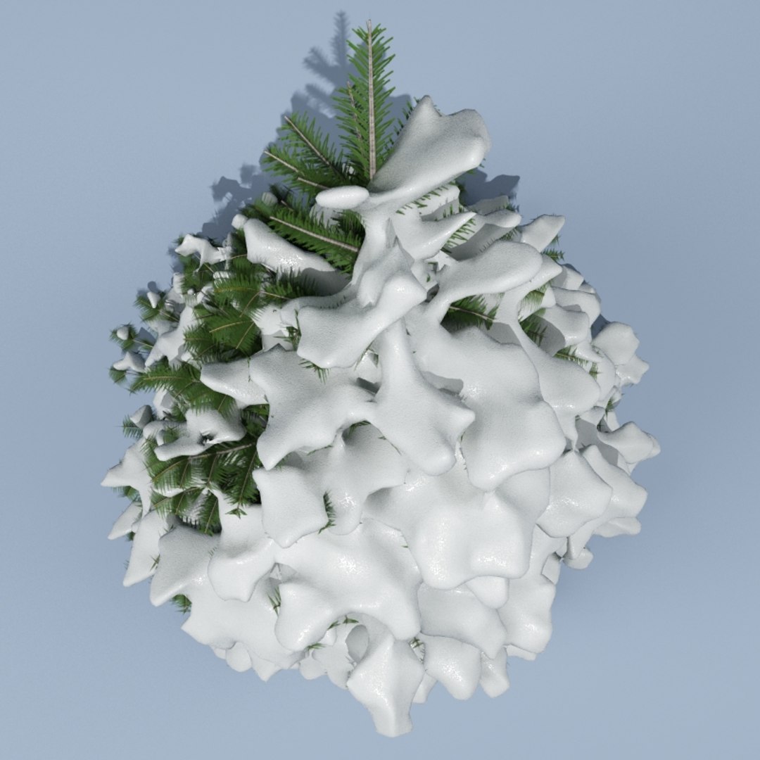 winter tree v5 3d model