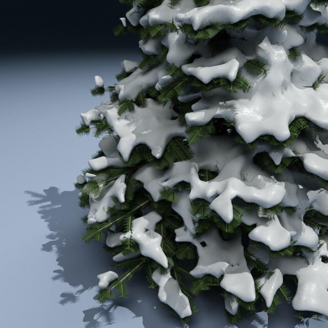 winter tree v5 3d model
