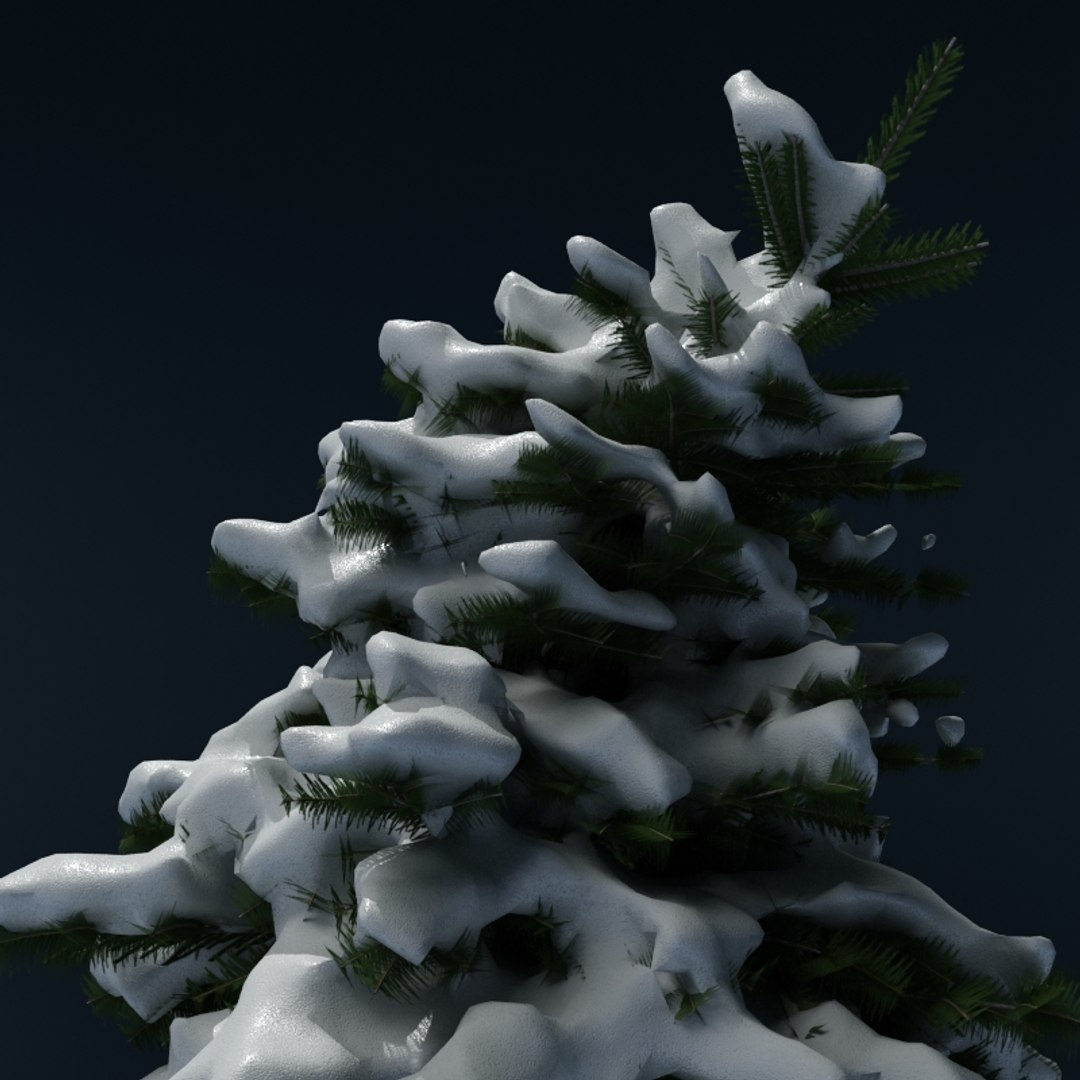 winter tree v5 3d model