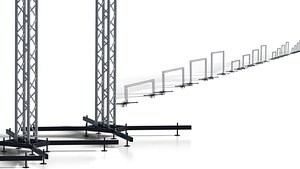 Event U-Shape Truss Pack 3D model