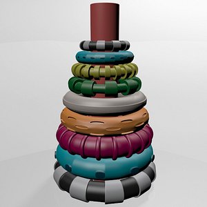 Stacks of Circles 01 3D model