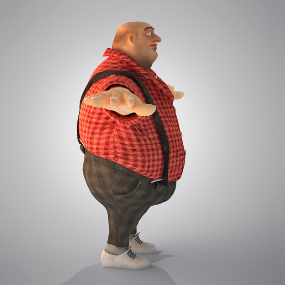 Egypt Cartoon Fat Man S