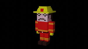 Low Poly Firefighter