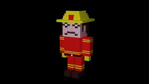 Low Poly Firefighter
