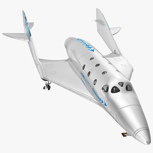 3D VSS Imagine Virgin Galactic SpaceShip III Rigged