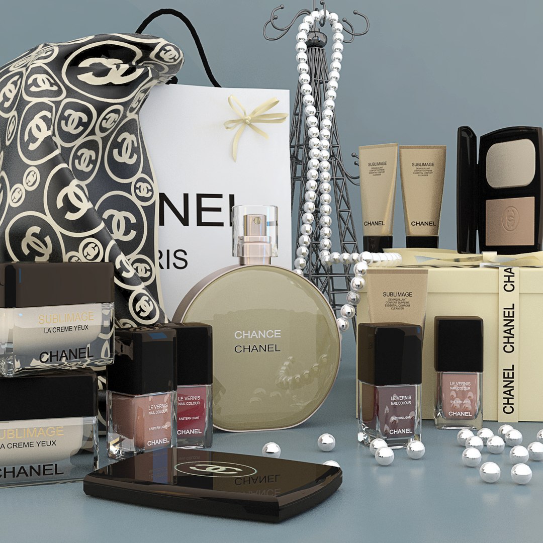 Decorative Set Chanel 3d Obj