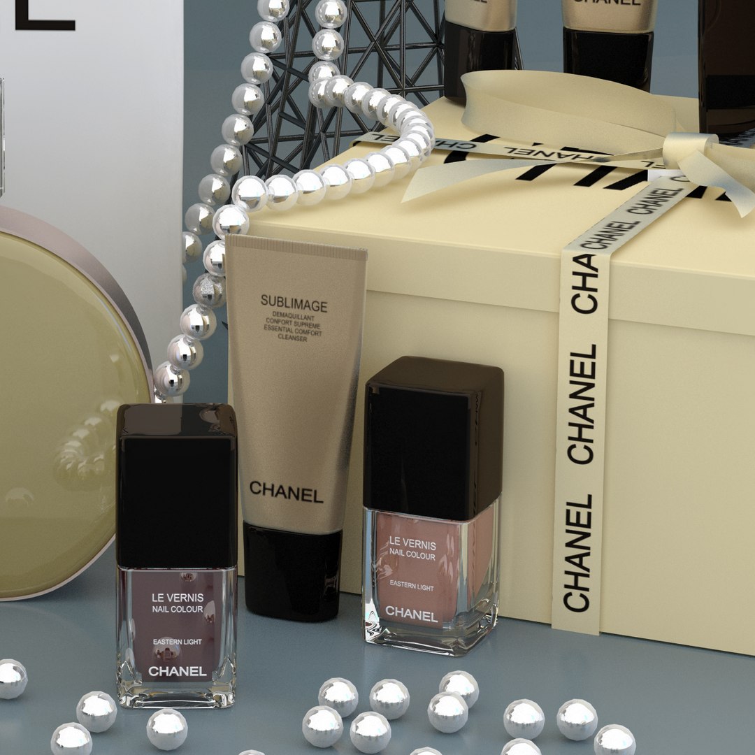 Decorative Set Chanel 3d Obj
