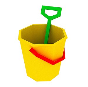 3D bucket spade 03