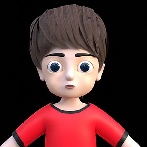 boy cartoon character Stylized