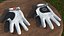 3D Asher Premium Golf Gloves White Lying model