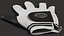 3D Asher Premium Golf Gloves White Lying model